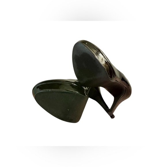 GUESS Brand Wet Black Stiletto Platform Sexy Elegant Black High Heels Size 7 - Picture 8 of 8